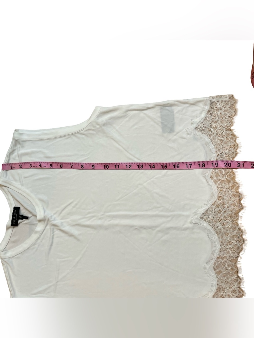 RAG & BONE Creamy White Lace Shell - Picture 11 of 12